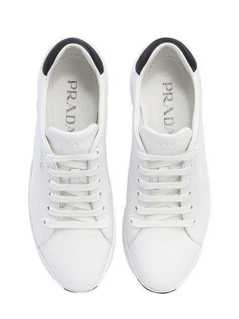 prada white platform shoes